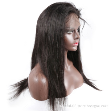 Wholesale Cuticle Aligned Human Hair Lace Wig Transparent Full Lace Human Hair Wig Unprocessed Brazilian Virgin Lace Wig